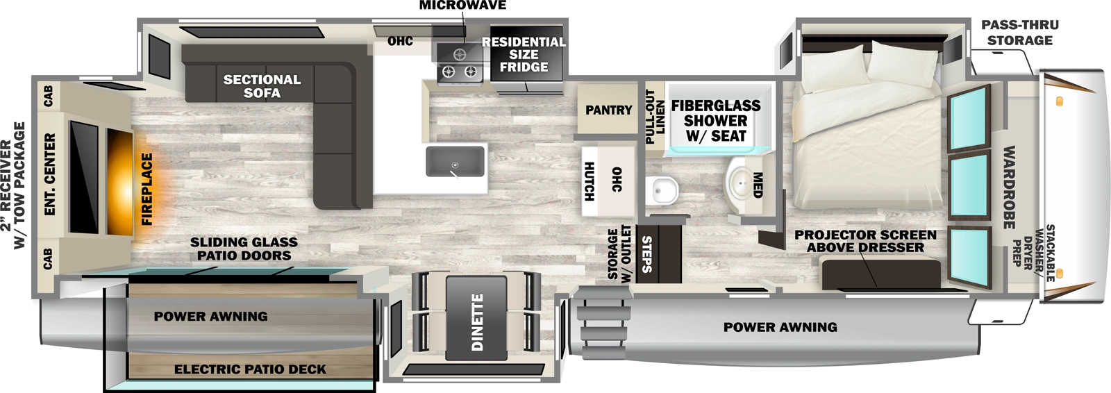 Sabre 33RLP Floorplan